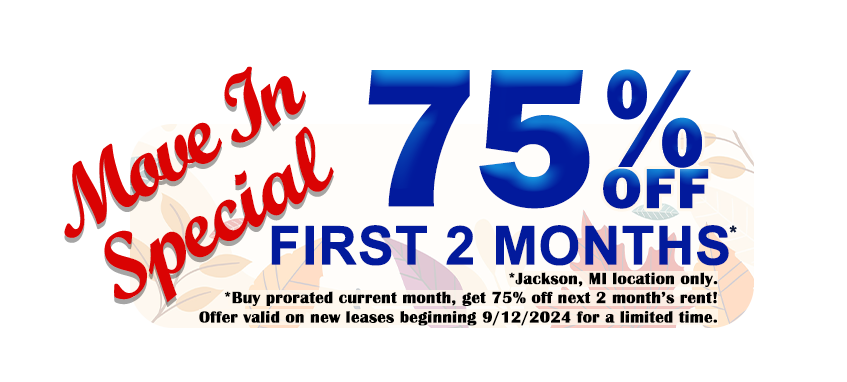 50% off first full month for new leases only; Buy prorated current month, get 50% off next month's rent