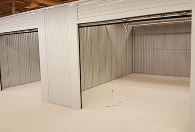 Doors open of Inside storage